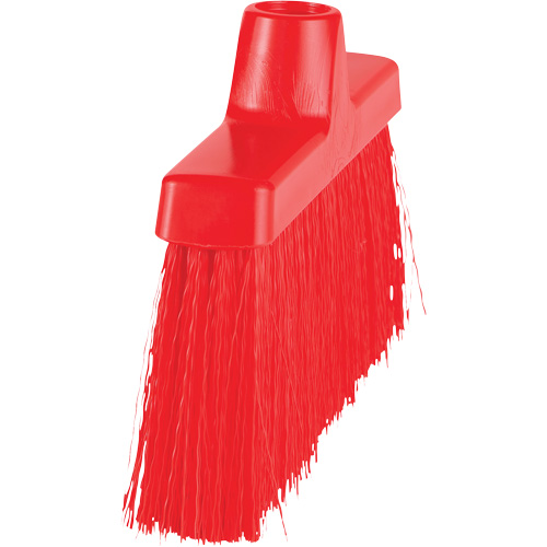 Balai oblique ColorCore, Crins Moyen, 10", Polypropyl&egrave;ne, Rouge D. Morneault & Fils