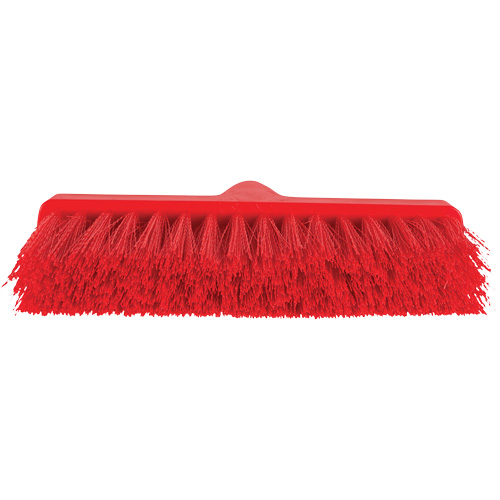 Balai oblique ColorCore, Crins Moyen, 10", Polypropyl&egrave;ne, Rouge D. Morneault & Fils