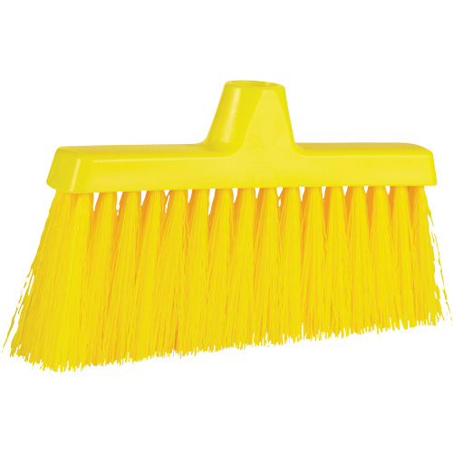 ColorCore Angle Head Broom, Medium Bristles, 10", Polypropylene, Yellow D. Morneault & Fils