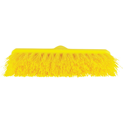 ColorCore Angle Head Broom, Medium Bristles, 10", Polypropylene, Yellow D. Morneault & Fils