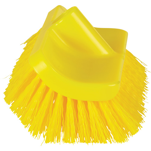 Brosse &agrave; angle double ColorCore pour surfaces hautes et basses, Soies Ferme, Longueur de 10", Jaune D. Morneault & Fils