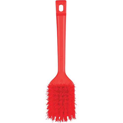 Brosse &agrave; manche court ColorCore, Soies Ferme, Longueur de 12", Rouge D. Morneault & Fils