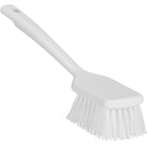 ColorCore Short Handle Brush, Stiff Bristles, 12" Long, White D. Morneault & Fils