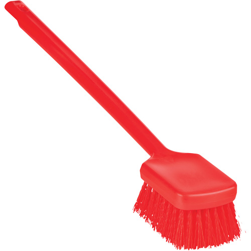 Brosse &agrave; manche long ColorCore, Soies Ferme, Longueur de 20", Rouge D. Morneault & Fils
