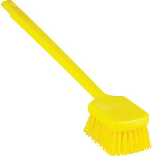 Brosse &agrave; manche long ColorCore, Soies Ferme, Longueur de 20", Jaune D. Morneault & Fils