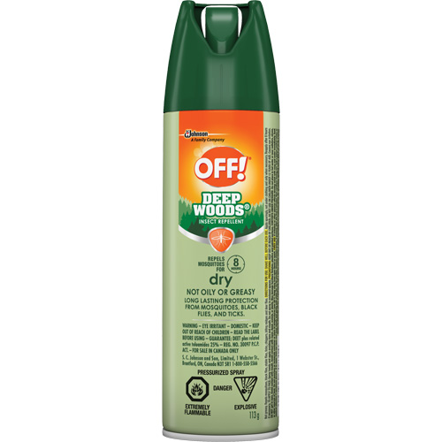 OFF! Deep Woods&reg; Insect Repellent, 25% DEET, Aerosol, 113 g D. Morneault & Fils