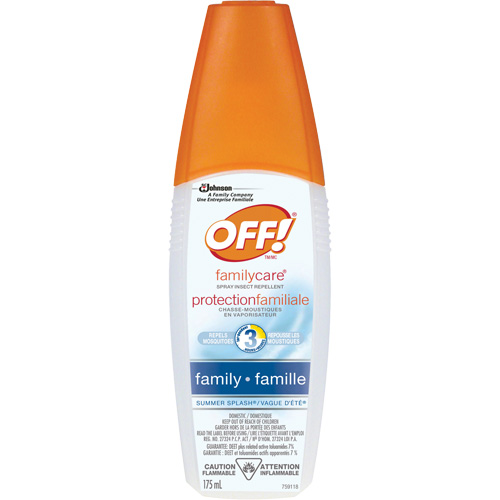 OFF! FamilyCare&reg; Summer Splash&reg; Insect Repellent, 7% DEET, Spray, 175 ml D. Morneault & Fils