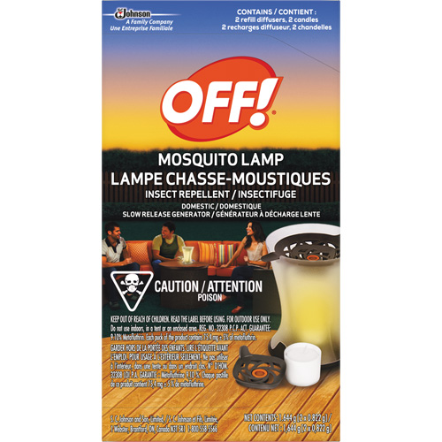OFF! PowerPad&reg; Mosquito Repellent Lamp Refills, DEET Free, Refill, 1.644 g D. Morneault & Fils