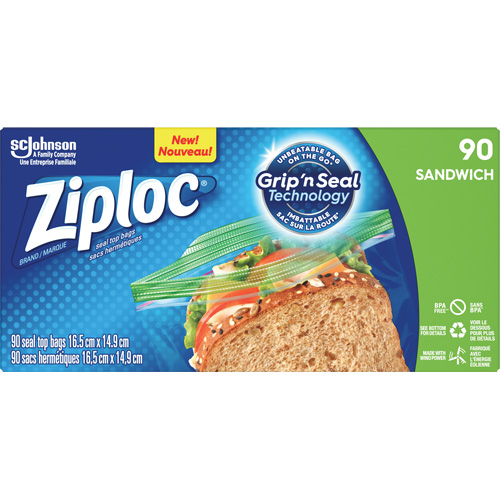 Sacs &agrave; sandwichs Ziploc D. Morneault & Fils