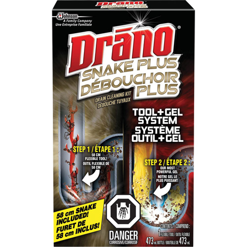 Drano&reg; Gel & Snake Tool Drain Cleaner Kit D. Morneault & Fils