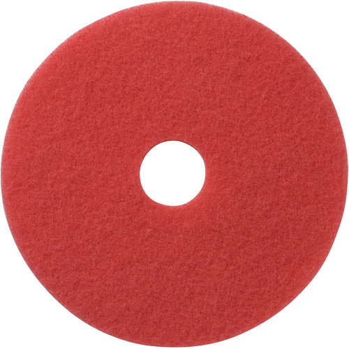 Floor Pads, 12", Buffing, Red D. Morneault & Fils