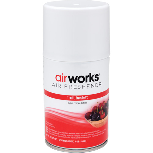 AirWorks&reg; Metered Air Fresheners, Fruit Basket, Aerosol Can D. Morneault & Fils