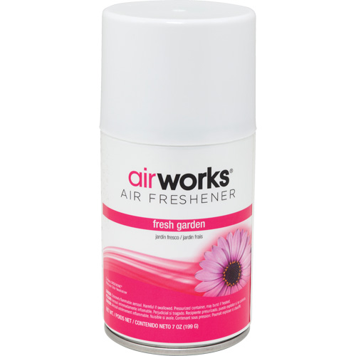 AirWorks&reg; Metered Air Fresheners, Fresh Garden, Aerosol Can D. Morneault & Fils