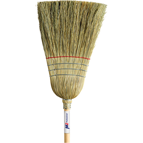 Balai de paille robuste, Une corde, Manche Bois D. Morneault & Fils