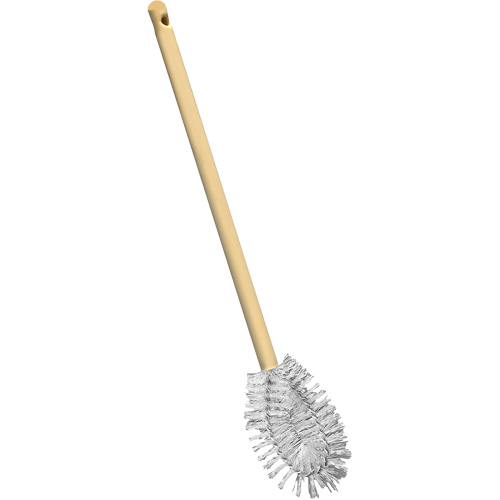 Brosse &agrave; cuvettes HD &agrave; broche torsad&eacute;e, 20" l, Soies Polypropyl&egrave;ne, Jaune D. Morneault & Fils