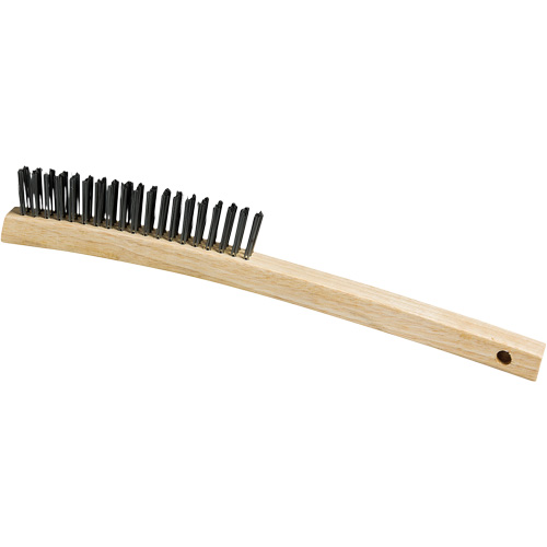 Brosse, Acier, 3 x 19 rangs de fils, Longueur 13-3/4" D. Morneault & Fils