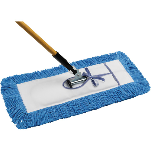Static-H Dust Mop with Handle, Tie-On Style, Nylon, 24" L x 5" W D. Morneault & Fils