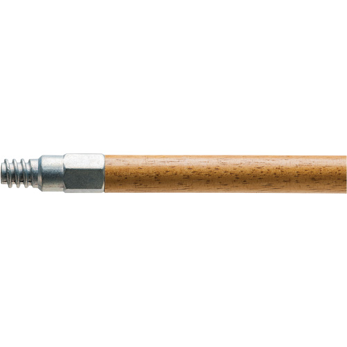 Handle with Metal Tip, Wood, ACME Threaded Tip, 1-1/8" Diameter, 60" Length D. Morneault & Fils