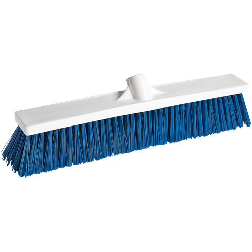 Balai-brosse pour le service alimentaire, Crins Moyen, 18", Polypropyl&egrave;ne, Blanc D. Morneault & Fils