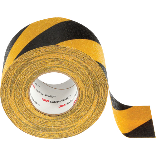 Ruban antid&eacute;rapant tout usage Safety-Walk, 4" x 60', Noir & jaune D. Morneault & Fils