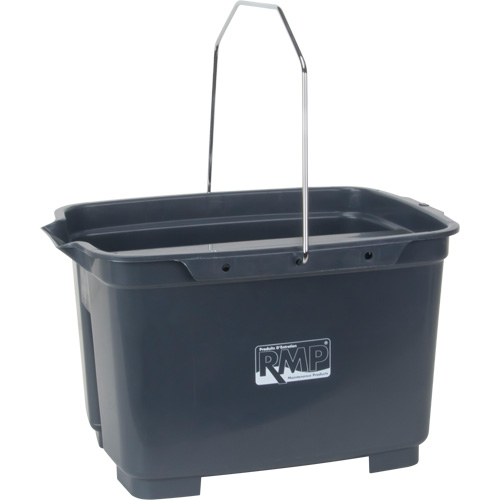 Dual Compartment Bucket, 4.75 US Gal. (19 qt.) Capacity, Grey D. Morneault & Fils