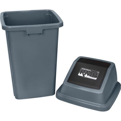Garbage Can, Plastic, 26 US gal. D. Morneault & Fils