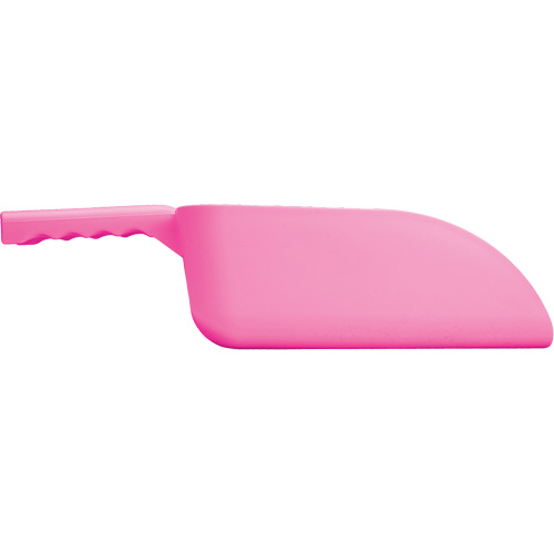 Large Hand Scoop, Plastic, Pink, 82 oz. D. Morneault & Fils