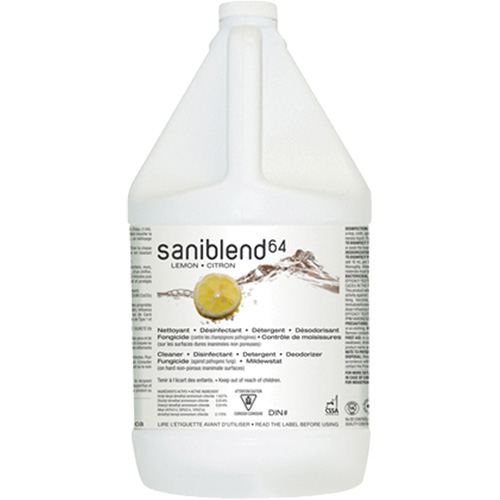 SaniBlend 64 Disinfectant Cleaner, 4 L, Jug D. Morneault & Fils