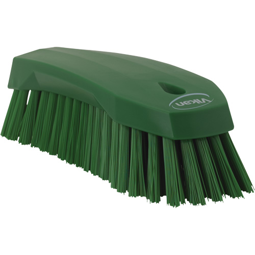 Grande brosse &agrave; main oblique, Soies Ferme, Longueur de 8", Vert D. Morneault & Fils