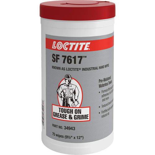 Essuie-mains industriels SF 7617, 75 lingettes, 12" x 9-1/2" D. Morneault & Fils