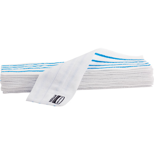 Disposable Mop Pad, Hook and Loop Style, Microfibre, 18" L x 4" W D. Morneault & Fils
