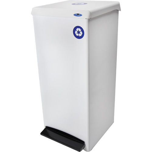 Poubelle &agrave; commande au pied, Acier, 25 gal. US D. Morneault & Fils