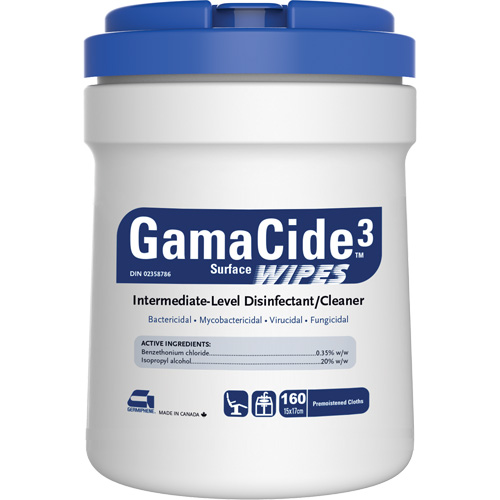 D&eacute;sinfectant pour surfaces multiples GermiCide3, 160 lingettes D. Morneault & Fils