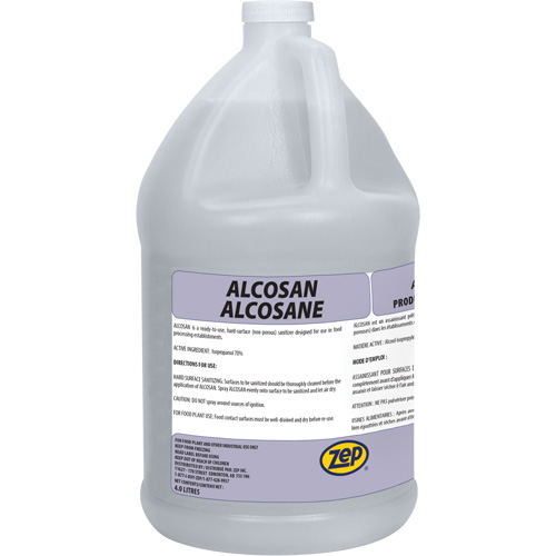 Alcosan Hard Surface Sanitizer, 4 L, Jug D. Morneault & Fils