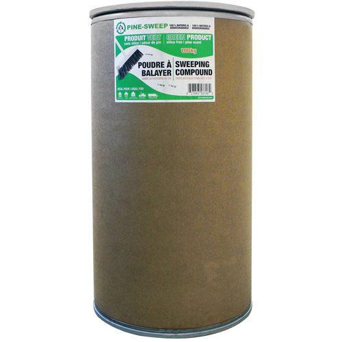 Pine Sweep Dust Buster Sweeping Compound, Drum, 220.46 lbs. (100 kg) D. Morneault & Fils