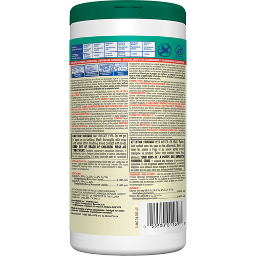 Disinfecting Wipes, 75 Count D. Morneault & Fils