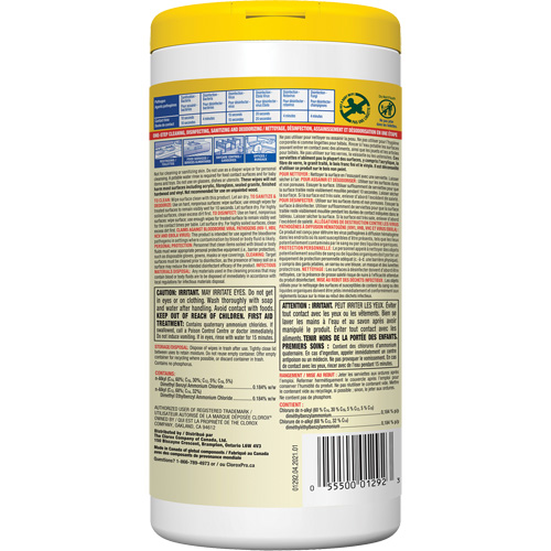 Disinfecting Wipes, 75 Count D. Morneault & Fils
