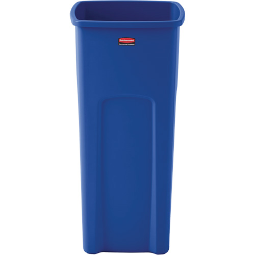 Untouchable&reg; Square Recycling Container, Bulk, Plastic, 23 US gal. D. Morneault & Fils