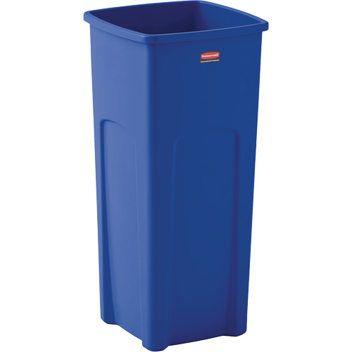 Untouchable&reg; Square Recycling Container, Bulk, Plastic, 23 US gal. D. Morneault & Fils