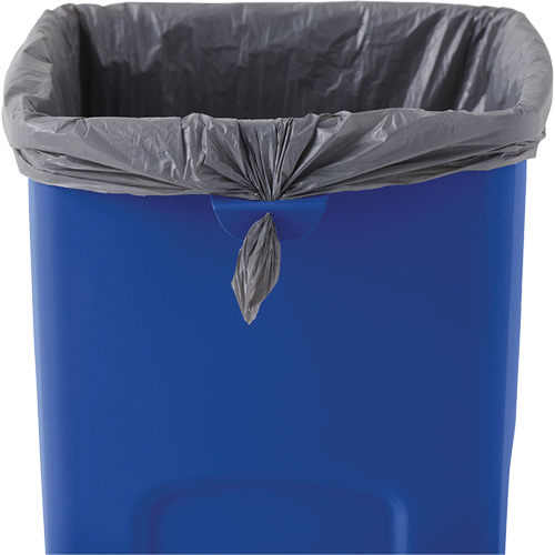 Untouchable&reg; Square Recycling Container, Bulk, Plastic, 23 US gal. D. Morneault & Fils