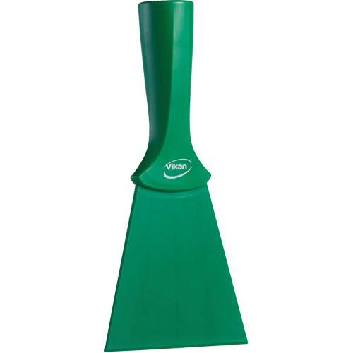 Grattoir en nylon avec poign&eacute;e filet&eacute;e, Vert, 4" la x 8" lo D. Morneault & Fils
