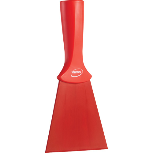 Grattoir en nylon avec poign&eacute;e filet&eacute;e, Rouge, 4" la x 8" lo D. Morneault & Fils