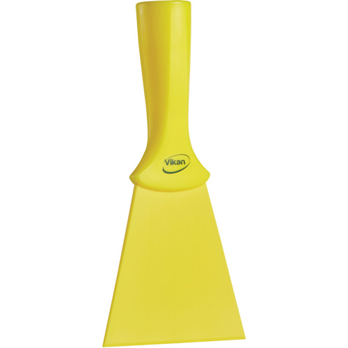 Grattoir en nylon avec poign&eacute;e filet&eacute;e, Jaune, 4" la x 8" lo D. Morneault & Fils