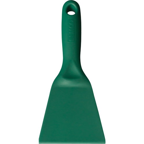 Grattoir perceptible par d&eacute;tecteur de m&eacute;tal, Vert, 3" la x 8" lo D. Morneault & Fils