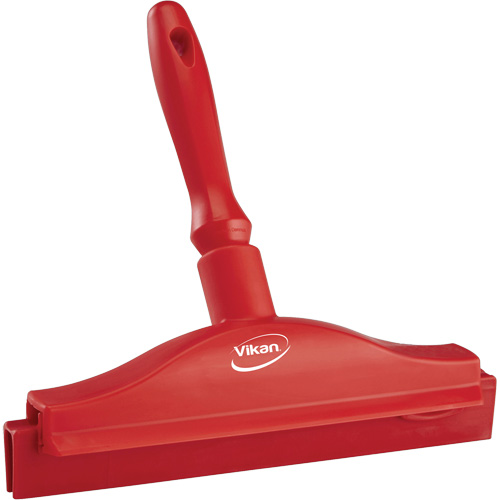 Double Blade Ultra Hygiene Squeegee, 10", Red D. Morneault & Fils