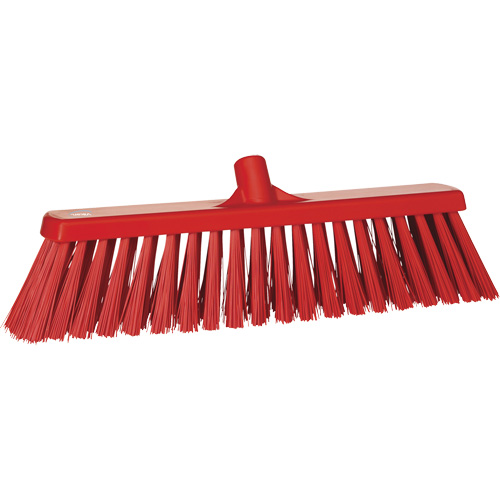 Balai-brosse robuste, Crins Ferme, 20", Polyester, Rouge D. Morneault & Fils