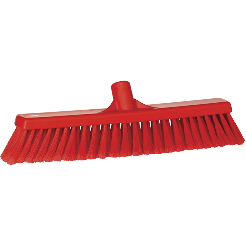 Balai-brosse pour particules fines, Crins Fin/&agrave; bout ouvrant, 16-1/4", Polypropyl&egrave;ne, Rouge D. Morneault & Fils
