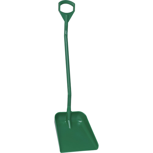 Pelle ergonomique &agrave; grande lame, Longueur de 51", Plastique, Vert D. Morneault & Fils