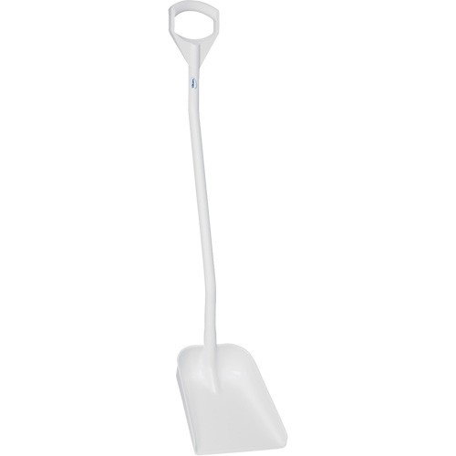 Pelle ergonomique &agrave; lame r&eacute;duite, Longueur de 50", Plastique, Blanc D. Morneault & Fils