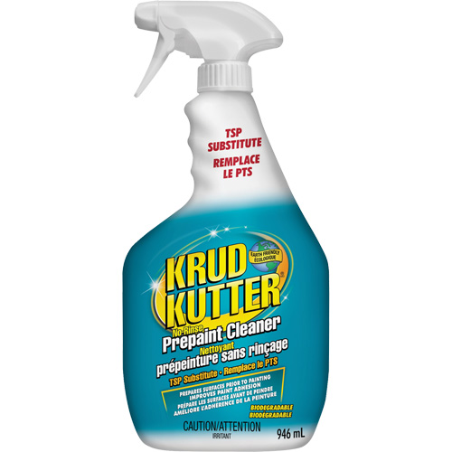Nettoyant pour pr&eacute;peinture sans rinçage Substitut TSP Krud Kutter, 946 ml, Bouteille &agrave; g&acirc;chette D. Morneault & Fils